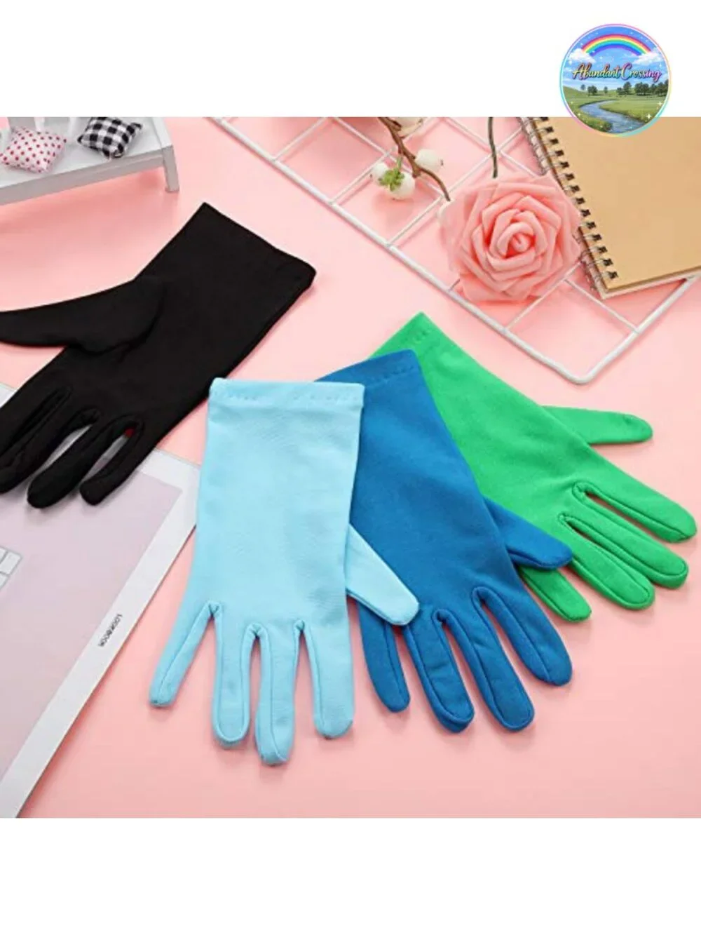 13 Pairs Spandex Gloves Women Short Stretchy Opera Gloves